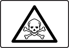 Toxic Poison Graphic Safety Sign