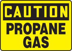 OSHA Caution Safety Sign: Propane Gas