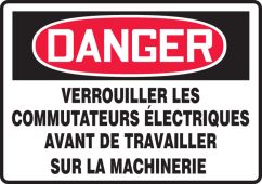 French Only Sign - Equipment