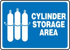 Safety Sign: Cylinder Storage Area