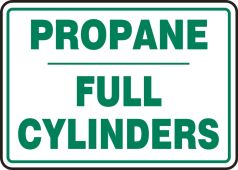 Cylinder Sign: Propane Cylinder Status
