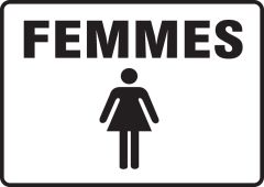 BILINGUAL FRENCH SIGN – RESTROOM