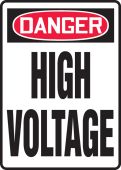 OSHA Danger Safety Sign: High Voltage