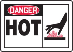 OSHA Danger Safety Sign - Hot