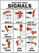 Safety Label: Ready Mix Truck Signals