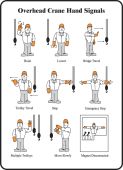 Safety Label: Overhead Crane Hand Signals