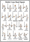 Safety Label: Mobile Crane Hand Signals