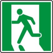 Running Man Emergency Exit Safety Sign
