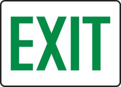 Safety Sign: Exit