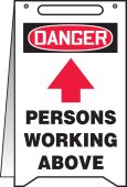 OSHA Danger Fold-Ups®: Persons Working Above