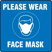 Carpet Decal: Please Wear Face Mask