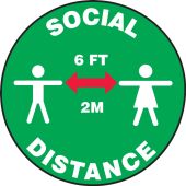 Carpet Decal: Social Distance 6 FT 2 M