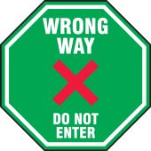 Carpet Decal: Wrong Way Do Not Enter