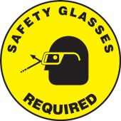 Carpet Decals: Safety Glasses Required
