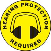 Carpet Decals: Hearing Protection Required
