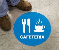 Slip-Gard™ Floor Signs: Cafeteria