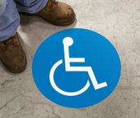 Slip-Gard™ Floor Sign: Handicap