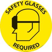 Walk-On Slip-Gard™ Floor Sign - Safety Glasses Required
