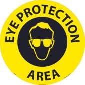 Walk-On Slip-Gard™ Floor Sign - Eye Protection Area