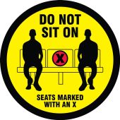 Slip-Gard™ Floor Sign: Do Not Sit Here