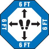 Slip-Gard™ Floor Sign: 6 FT Footprint Image