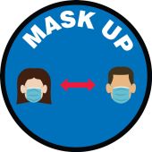 Slip-Gard™ Floor Sign: Mask Up