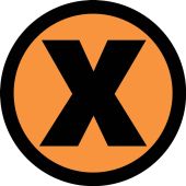 Slip-Gard™ Floor Sign: X Symbol