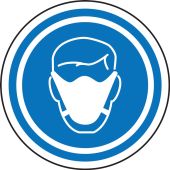 Slip-Gard™ Floor Sign: Face Mask Symbol