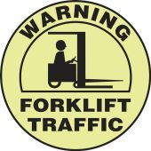 Slip-Gard™ Floor Sign: Warning - Forklift Traffic