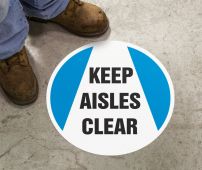 Slip-Gard™ Floor Sign: Keep Aisles Clear