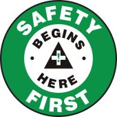 Slip-Gard™ Floor Sign: Safety First - Begins Here