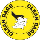 Slip-Gard™ Floor Signs: Clean Rags