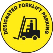 Slip-Gard™ Floor Sign: Designated Forklift Parking