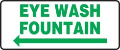 Safety Sign: Eye Wash Fountain