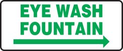 Safety Sign: Eye Wash Fountain