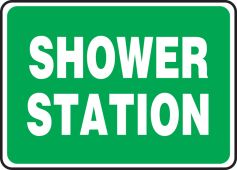 Safety Sign: Shower Station