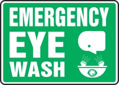 Safety Sign: Emergency Eye Wash