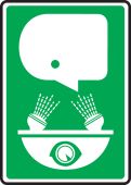 Safety Sign: Eye Wash Pictogram