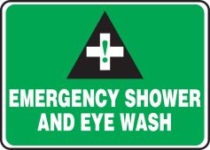 Safety Sign: Emergency Shower And Eye Wash