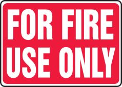 Fire Safety Sign