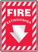 Safety Sign: Fire Extinguisher (Reflective)