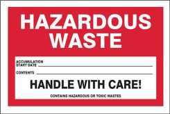 Safety Label: Hazardous Waste