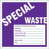 Drum & Container Labels: Special Waste