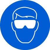 ISO Safety Sign: Wear Eye Protection (2003)