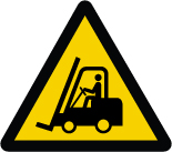 ISO Warning Safety Sign: Forklift Trucks (2011)