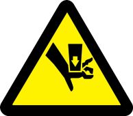 ISO Warning Safety Sign: Crush Hazard (2003/2011)