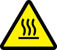 ISO Warning Safety Sign: Heated/Hot Surface Hazard (2003/2011)