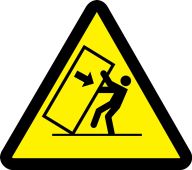 ISO Warning Safety Sign: Tipping Hazard (2003/2011)