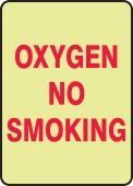 Safety Sign: Oxygen No Smoking