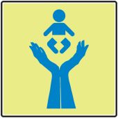 NFPA 170 Glow-In-The-Dark Safety Sign: (Child Care Center)